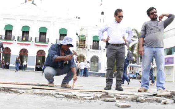 Trabajos en Plaza de Armas concluirán este viernes