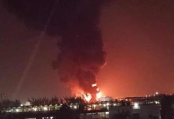 Incendio en complejo petroquímico ‘Pajaritos’ en Coatzacoalcos, Veracruz