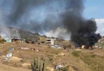 Queman 100 casas cerca de Monte Albán por pelea de tierras