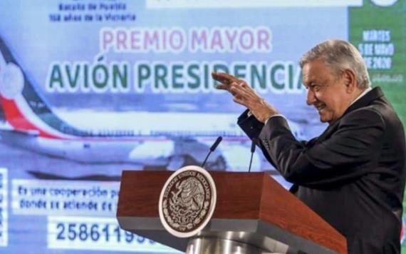 Se analiza la legalidad de la rifa del avión presidencial