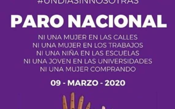 Convocan feministas a ´Un día sin mujeres´ para el próximo 9 de marzo