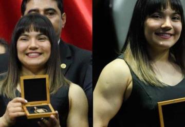 Gimnasta Alexa Moreno recibe mérito deportivo en la Cámara de Diputados