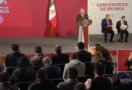 Se nota el paro nacional #UnDíaSinMujeres en la mañanera de AMLO