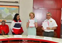 Firman convenio la Cruz Roja y Protección Civil de Tabasco; buscan capacitar en caso de contingencia