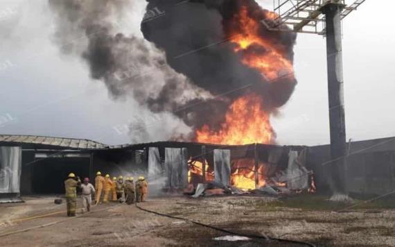 Era bodega de huachicol el lugar incendiado en la carretera Villahermosa - Cárdenas