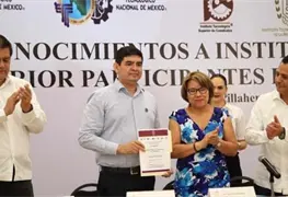 Reconocen a instituciones educativas de educaci&oacute;n superior de Tabasco
