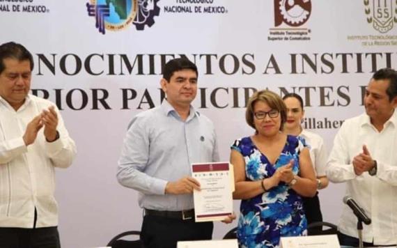 Reconocen a instituciones educativas de educación superior de Tabasco