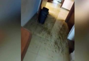 Se inunda de aguas negras el Hospital de Pemex