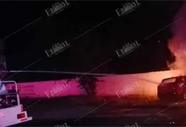Muere joven tras choque e incendio del auto en el que viajaba