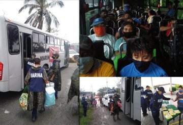 Armada de México y Marina evacuan familias tabasqueñas ante afectaciones de la tormenta tropical