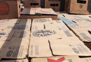 Duro golpe a la venta clandestina alcohol en Balancán, detienen unidad con 130 cartones de cerveza