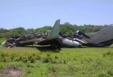 Calcinan narco-avioneta en Chiapas