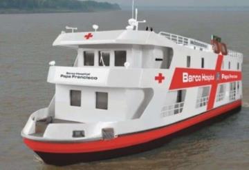 Papa envía barco hospital a la Amazonia