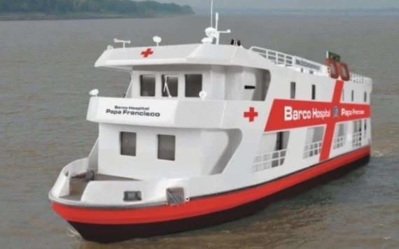 Papa envía barco hospital a la Amazonia