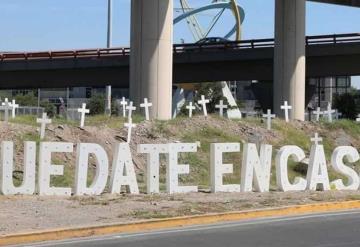 Simulan cementerio para advertir sobre consecuencias del covid-19