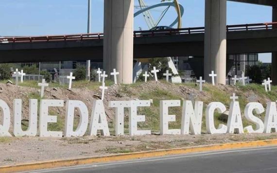 Simulan cementerio para advertir sobre consecuencias del covid-19