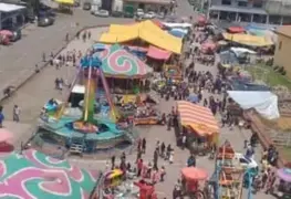 Se despreocupan del covid y festejan en grande al Santo Patrono