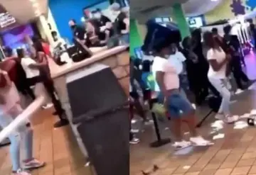 VIDEO: Joven enloquece, agrede empleados y causa destrozos en tienda