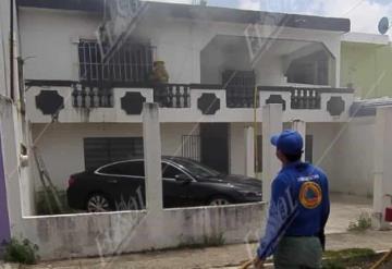 Registran incendio en casa de la colonia Miguel Hidalgo