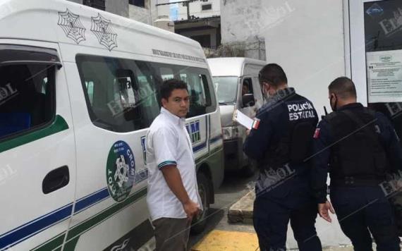 Chóferes de combis se enfrentan en terminal de Villahermosa