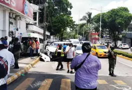 10 lesionados en accidente en 27 de febrero y Paseo Usumacinta