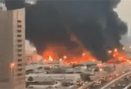VIDEO: Dubai en llamas, fuerte explosi&oacute;n en el mercado de Ajman