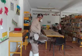 Sanitizan edificios p&uacute;blicos de Para&iacute;so para evitar contagios de Covid-19