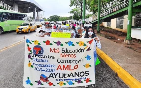 Docentes de Telesecundaria piden asignación de plazas