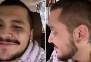 VIDEO: ¡En pleno cachete!, ¿Christian Nodal se tatúa Beli de nuevo?