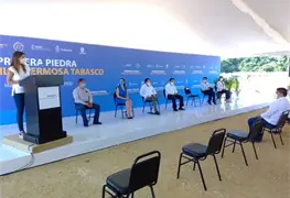 Colocan primera piedra del Centro de Distribuci&oacute;n Walmart Villahermosa