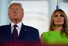 VIDEO: Melania ocasiona el momento m&aacute;s incomodo para Trump en el debate contra Biden