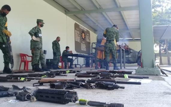 Destruirán armas de fuego que fueron decomisadas