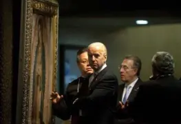Fotografías de Joe Biden en la Basílica de Guadalupe se vuelven virales