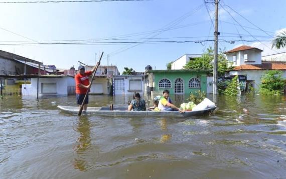 Se desbordó el Grijalva; evacúan la zona de Gaviotas Sur