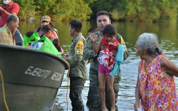 Se prioriza rescate de personas en Tabasco