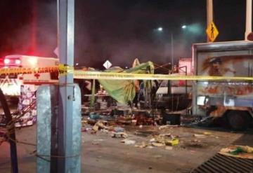 Explosión en tianguis de pirotecnia dejó cinco personas lesionadas