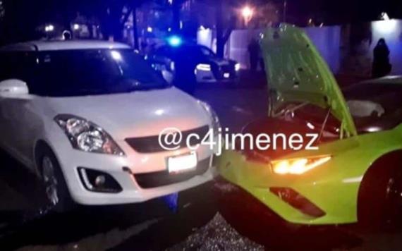 VIDEO: Joven sale por la ventana tras impactar Lamborghini en Polanco