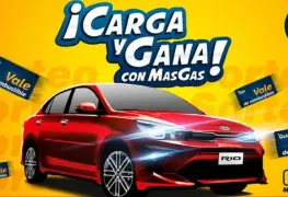 Carga y Gana con MasGas´, participa para ganar un automóvil KIA RIO SEDAN 2021