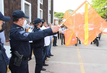 Entregan unidades y equipo logístico policial en el municipio de Macuspana