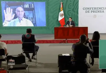 López-Gatell reaparece de forma virtual; sigue siendo positivo