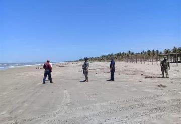 Cuerpos de seguridad en coordinación con la Secretaria de Marina-Armanda de México realizaron vigilancia de las playas de Tabasco