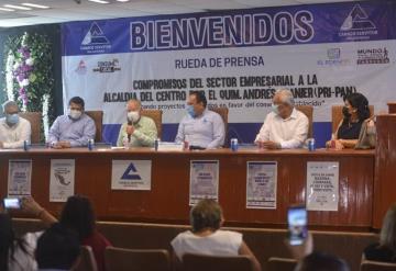 No habrán cobros indebidos al sector empresarial, compromiso que hizo Andrés Granier Melo