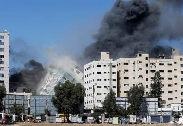 Fue bombardeado el edificio de medios de comunicación en la Franja de Gaza por Israel