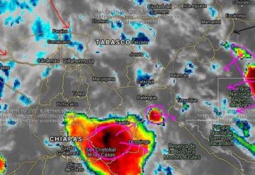 Lluvias moderadas a fuertes en Balancán y Tenosique