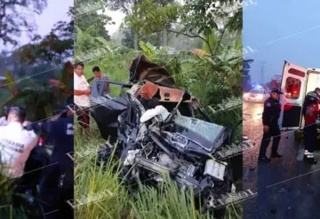 Accidente vial en el km 50, carretera Federal Villahermosa - Chetumal