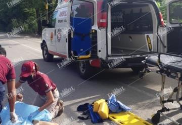 Motociclista es arrollado en la carretera Villahermosa-Nacajuca