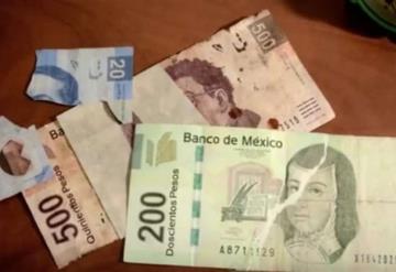 ¿Qué debo hacer si recibo un billete roto o incompleto?