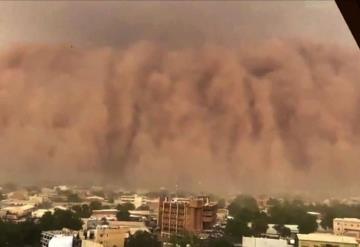 Tormenta de arena deja a media ciudad bajo tierra