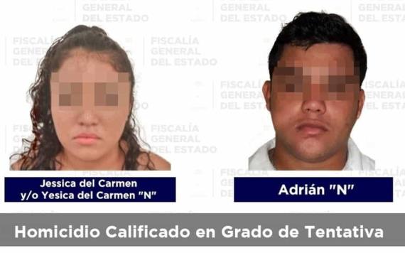 Asegura FGE a dos sujetos por tentativa de homicidio