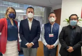 El alcalde electo de Cunduacán llevo a cabo una firma de convenio con las autoridades del sistema Fovissste